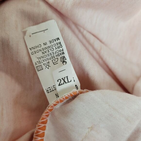 Orange and Creme Black Cat and Pumpkin Halloween Color Block Shirt Size 2XL‎ - Picture 8 of 9